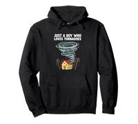 Solo un Chico Que ama la tormenta del Tiempo de Tornado Tornado Chaser Sudadera con Capucha