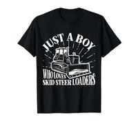 Solo un chico que ama las minicargadoras amantes de la construcción Camiseta