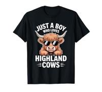 Solo un Chico Que ama Las Vacas de Las Tierras Altas Camiseta