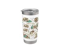 Solo un chico que ama los armadillos divertido amante de los animales del desierto Vaso térmico de acero inoxidable de doble pared