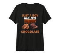 Solo un Chico Que ama los Chicos de Chocolate de Caramelo Camiseta Premium