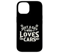 Solo un Chico Que ama los Coches - Coche de Carreras Muscle Car Guy Carcasa para iPhone 14