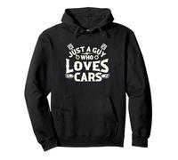 Solo un Chico Que ama los Coches - Coche de Carreras Muscle Car Guy Sudadera con Capucha