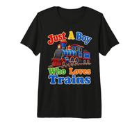 Solo un Chico Que ama los Entrena a los niños Camiseta Premium
