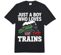 Solo un Chico Que ama los Entrena a los niños Comfort Colors Adult Heavyweight T-Shirt