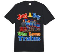 Solo un Chico Que ama los Entrena a los niños Comfort Colors Adult Heavyweight T-Shirt