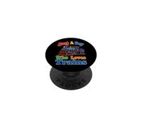 Solo un Chico Que ama los Entrena a los niños PopSockets PopGrip Adhesivo