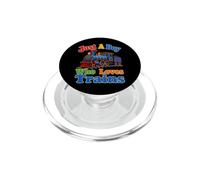 Solo un Chico Que ama los Entrena a los niños PopSockets PopGrip para MagSafe