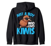 Solo un Chico Que ama los Kiwis Cool Kiwi Nueva Zelanda Sudadera con Capucha