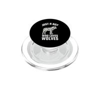 Solo un Chico Que ama los Lobos PopSockets PopGrip para MagSafe