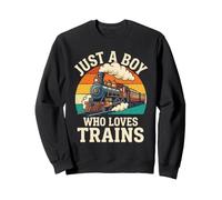 Solo un Chico Que ama los Trenes - Locomotora de Vapor RailroadLover Sudadera