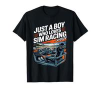 Solo un Chico Que ama Sim Racing Camiseta