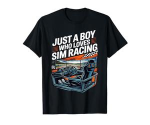 Solo un Chico Que ama Sim Racing Camiseta