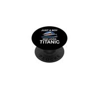 Solo un Chico Que ama Titanic RMS Titanic Ship Icebearg PopSockets PopGrip Adhesivo