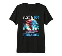 Solo un Chico Que ama Tornados Meteorología Storm Chaser Camiseta Premium