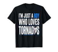 Solo un Chico Que ama tornados tormenta Viendo Hombres niños Camiseta