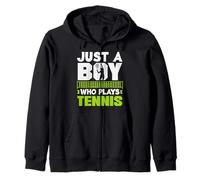 Solo un Chico Que Juega diversión con un Jugador de Tenis Sudadera con Capucha