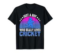 Solo un Chico Que Realmente ama el Cricket Camiseta