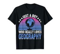 Solo un Chico Que Realmente ama la geografía Camiseta