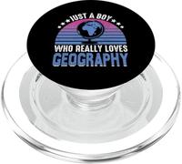 Solo un Chico Que Realmente ama la geografía PopSockets PopGrip para MagSafe