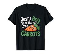 Solo un chico que realmente ama las zanahorias y la comida vegetal Camiseta