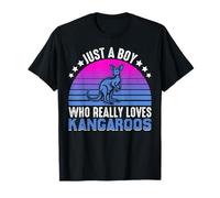 Solo un Chico Que Realmente ama los canguros Camiseta