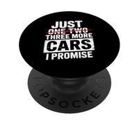 Solo un Coche más Prometo Amantes de los Autos Garage Car Entusiastas PopSockets PopGrip Adhesivo