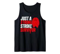 Solo un Fuerte sobreviviente de accidente cerebrovascular Ataque isquémico del Cerebro Rojo Camiseta sin Mangas