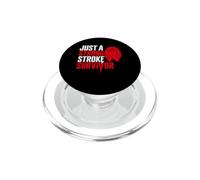 Solo un Fuerte sobreviviente de accidente cerebrovascular Ataque isquémico del Cerebro Rojo PopSockets PopGrip para MagSafe