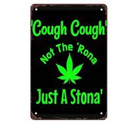 Solo Un Fumeta, No Un Enfermo De Marihuana 420 Letrero De Metal Divertido Cartel De Chapa Resistente Y Duradera Letreros De Estaño para Clube Hogar Cocina 20X30Cm