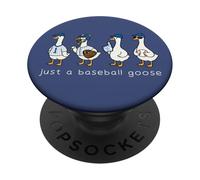 Solo un Ganso de béisbol, Divertidos Jugadores de béisbol de Gansos Deportivos PopSockets PopGrip Adhesivo