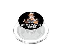 Solo un Gato más, lo Prometo, Amante de los Gatos, Hombre, niño, Gato, papá PopSockets PopGrip para MagSafe