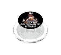 Solo un Gato más, lo Prometo, Amante de los Gatos, Hombre, niño, Gato, papá PopSockets PopGrip para MagSafe