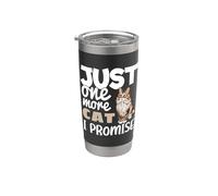 Solo un gato más, prometo, divertido amante del dueño de un gato siberiano Vaso térmico de acero inoxidable de doble pared