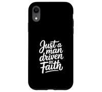 Solo un Hombre impulsado por la fe y Dios Carcasa para iPhone XR
