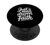Solo un Hombre impulsado por la fe y Dios PopSockets PopGrip Adhesivo