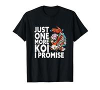 Solo un Koi más Prometo Divertido pez koi japonés Camiseta gráfica económica, Hombre, Negro, S