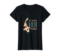 Solo un Koi más Prometo Divertido pez koi japonés Camiseta gráfica económica, Mujer, Negro, L