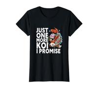 Solo un Koi más Prometo Divertido pez koi japonés Camiseta gráfica económica, Mujer, Negro, M