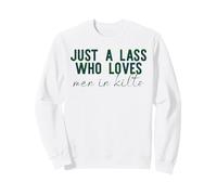 Solo UN Lass Que AMA A LOS Hombres EN Kilts Funny Scottish Kilt Meme Sudadera