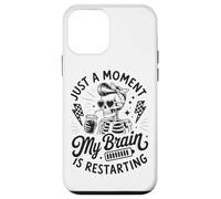 Solo un Momento mi Cerebro está reiniciando Esqueleto Carcasa para iPhone 12 Mini