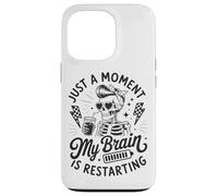 Solo un Momento mi Cerebro está reiniciando Esqueleto Carcasa para iPhone 13 Pro