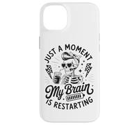 Solo un Momento mi Cerebro está reiniciando Esqueleto Carcasa para iPhone 14 Plus