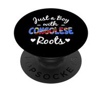 Solo un niño con raíces congoleñas Congo Pride Boys PopSockets PopGrip Adhesivo