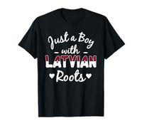 Solo Un Niño con Raíces Letonias Divertidas Letonia Chicos Diciendo Camiseta