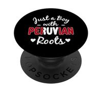 Solo un niño con raíces peruanas Perú Herencia Hispana PopSockets PopGrip Adhesivo