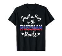 Solo un niño con raíces rusas Orgulloso niño de Rusia Camiseta