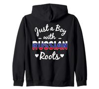 Solo un niño con raíces rusas Orgulloso niño de Rusia Sudadera con Capucha