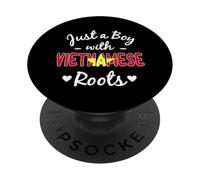 Solo un niño con raíces vietnamitas Orgullo del Patrimonio de Vietnam PopSockets PopGrip Adhesivo