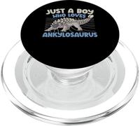Solo un niño Que ama a Ankylosaurus, Amante de los Dinosaurios, Dino PopSockets PopGrip para MagSafe